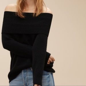 Wilfred Free FARETTA SWEATER in Black